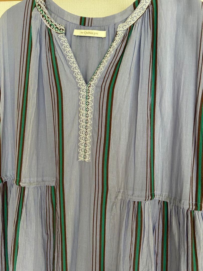 ヌキテパ　ストライプ ワンピース