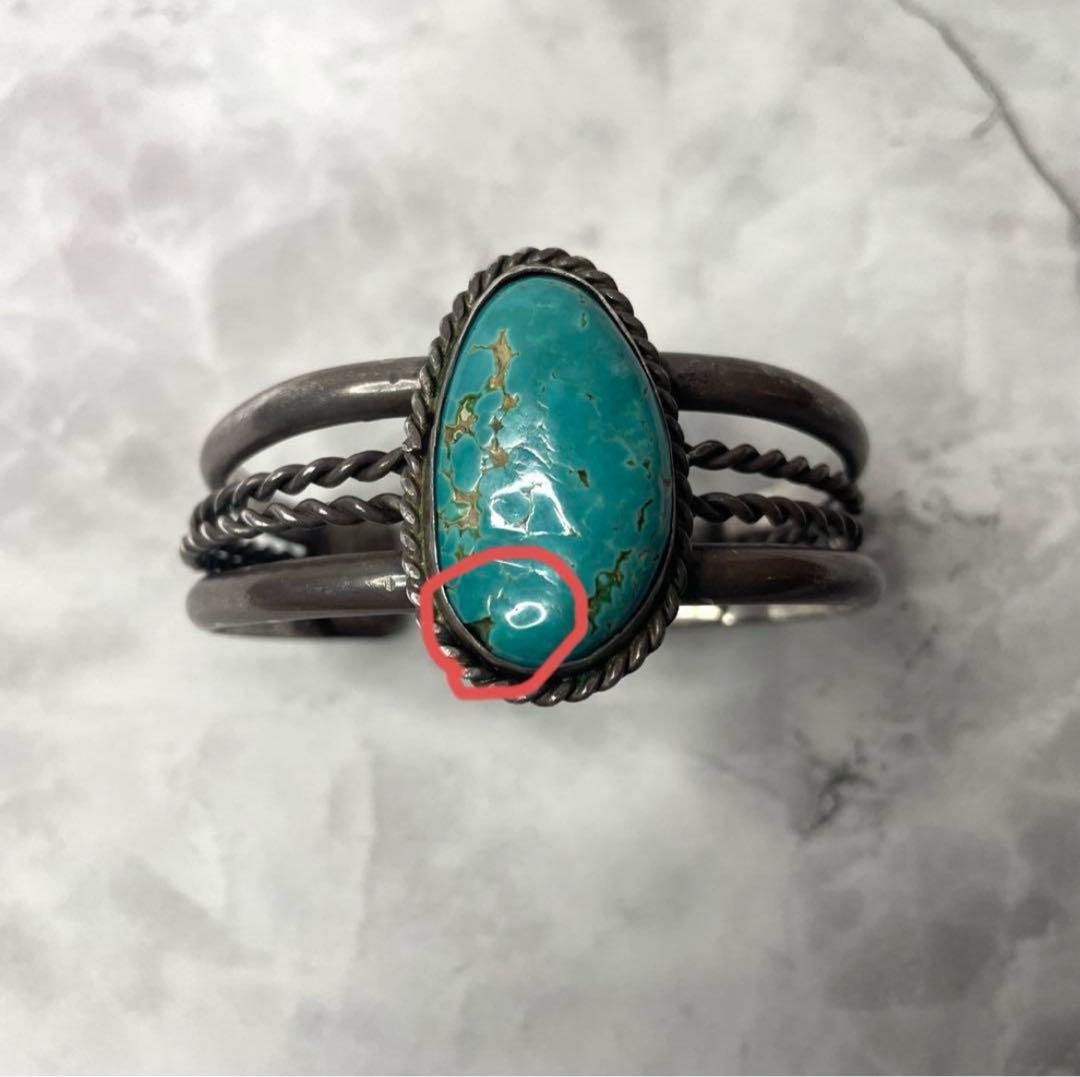 シルバー バングル ターコイズ インディアンジュエリー ヴィンテージ 天然石