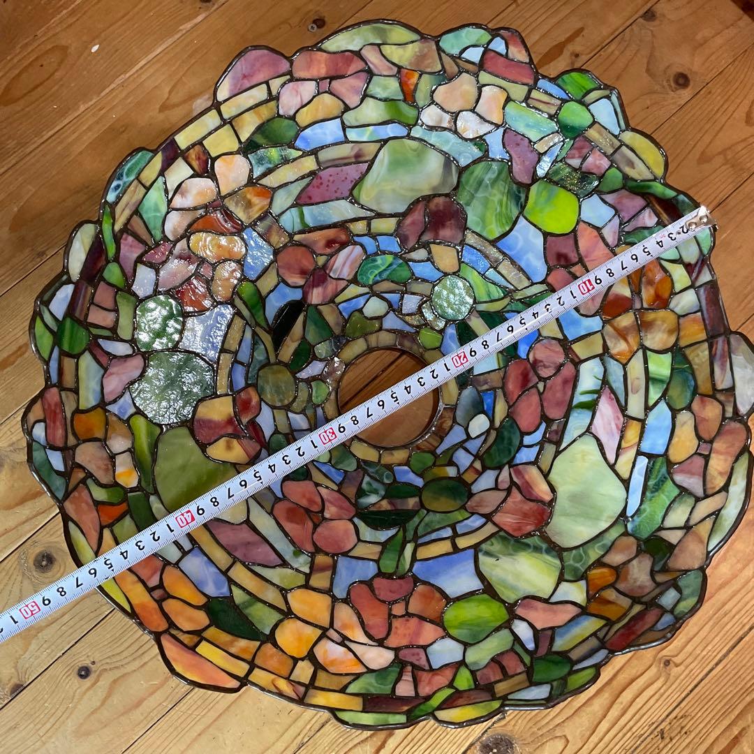 とても大きなステンドグラス スタンドライト アンティーク ティファニースタイル