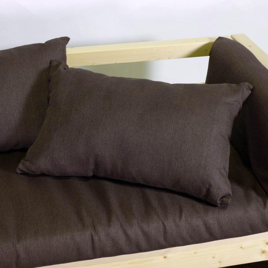 M 新品 北欧 パイン材 ソファベッド ブラウン すのこベッド カントリー 別荘