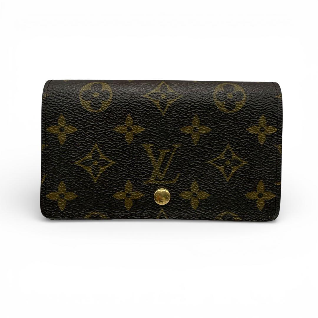 【美品】 ルイヴィトン モノグラム トレゾール 折り財布