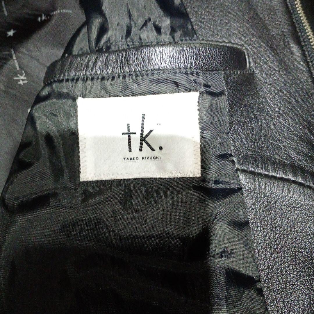 最終値下げ　tk.TAKEO KIKUCHI ラムレザー ライダース XL