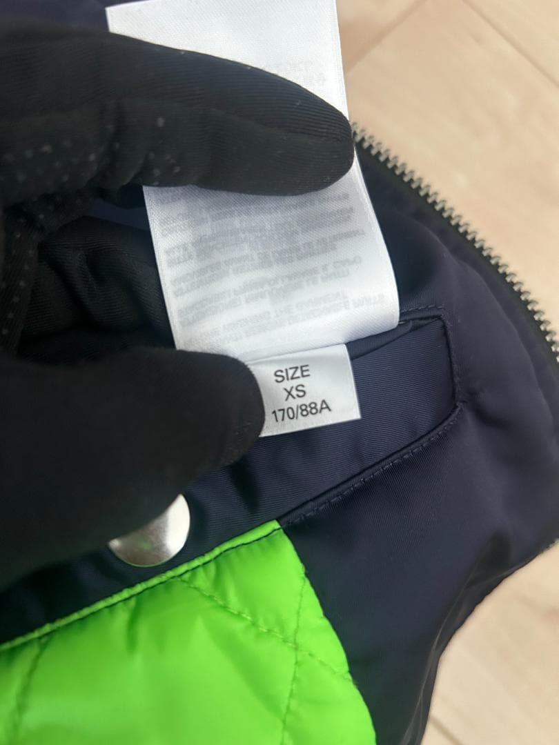 DIESEL ネイビー MA-1 ブルゾン フライトジャケット