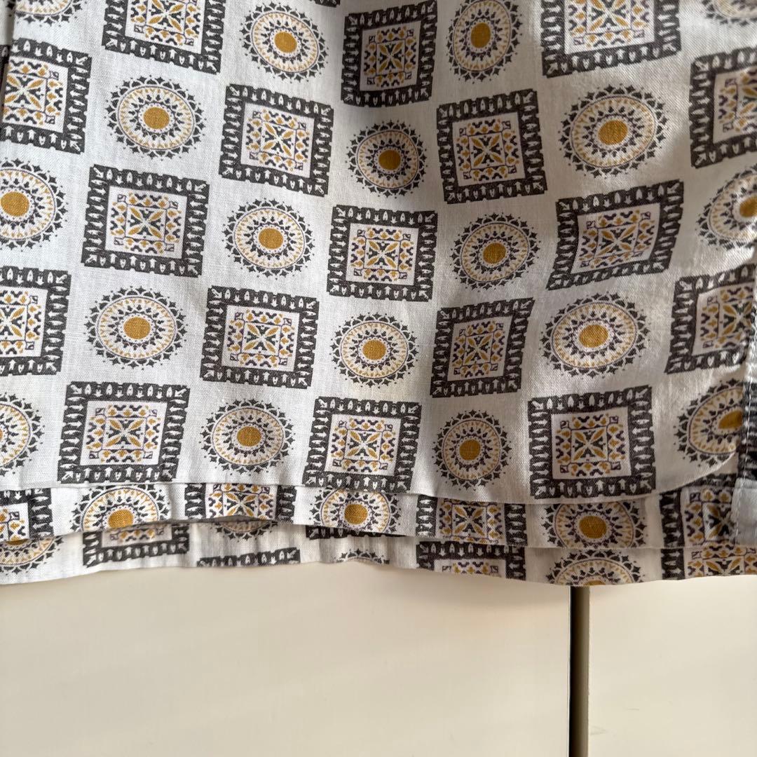 60s USA製 ヴィンテージ　総柄パジャマシャツ コットン　最終値下げ