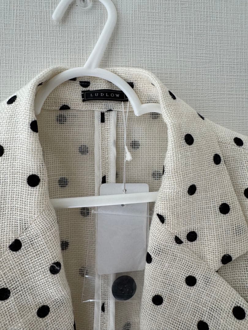 新品　LUDLOW ラドロー　ドット　シャツ　ジャケット　ブラウス