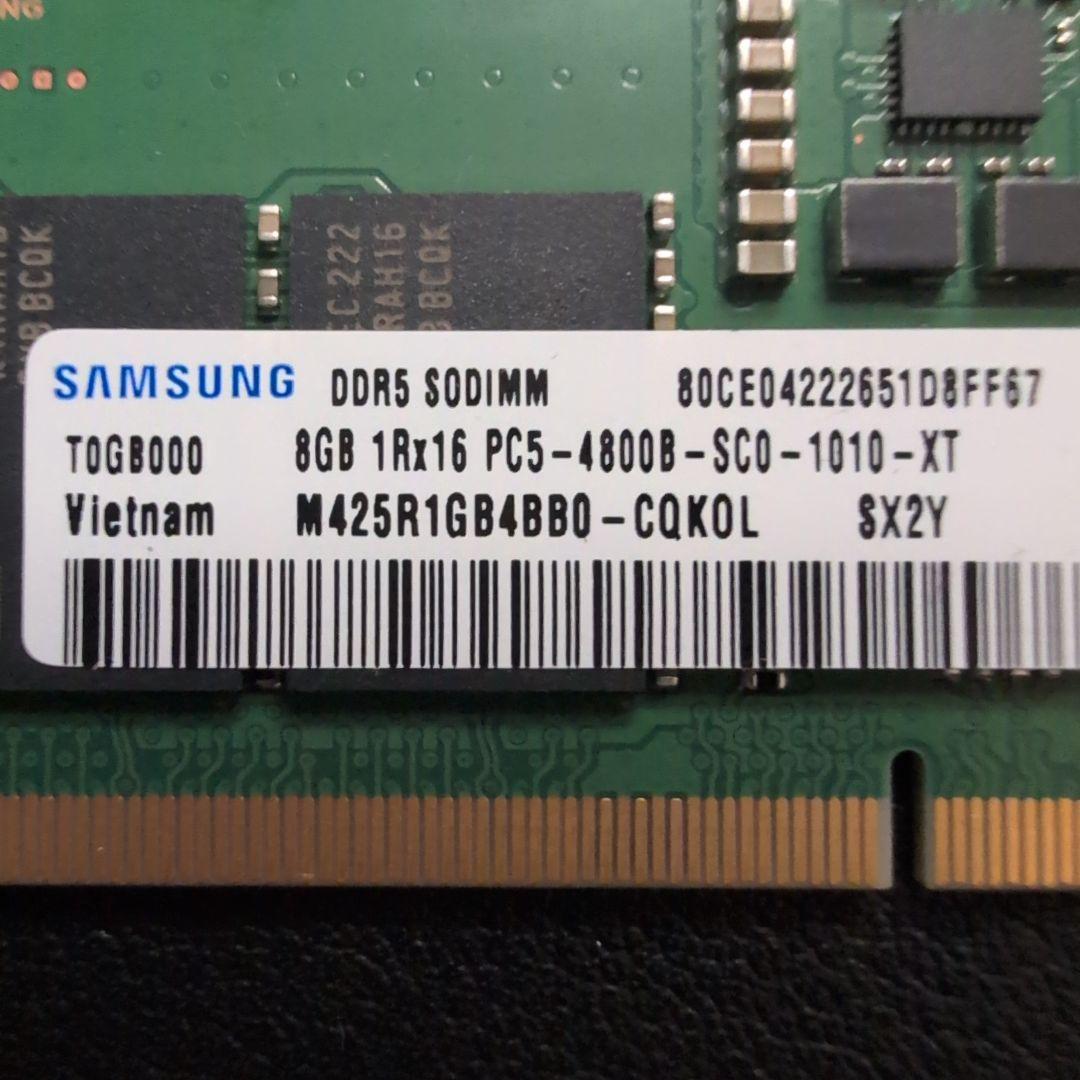Samsung DDR5 16GB(8GB×2) 4800 メモリ