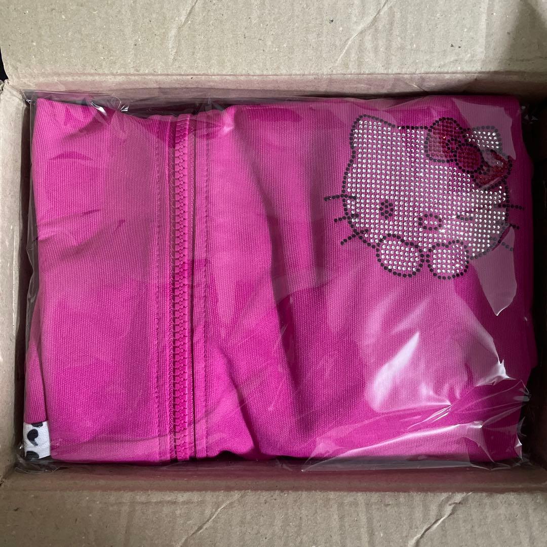 ドンキ　限定　キティ　50周年　50th　ジャージ　ヒョウ柄　ピンク　匿名　M