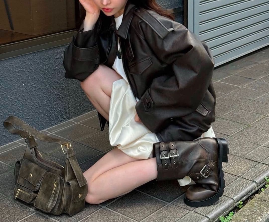 ジャケット・アウター THE TOE Bond Jacket brown leather S