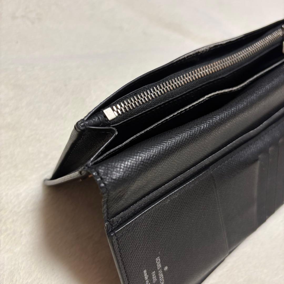 ルイヴィトン ポルトフォイユ・ブラザ・タイガ 長財布 ブラック 正規品