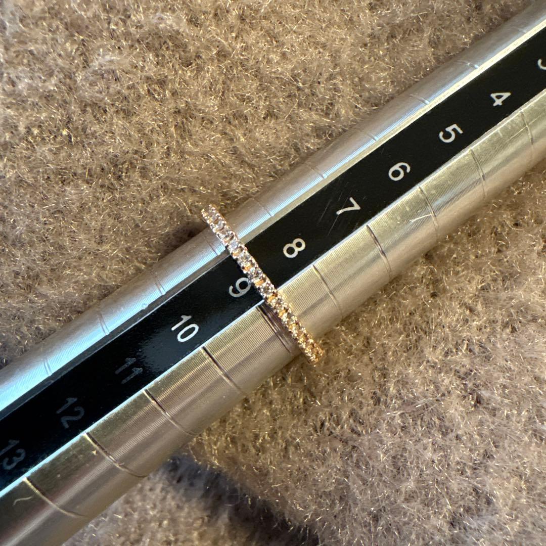 サマンサティアラK10エタニティリング　ピンクゴールド　9号