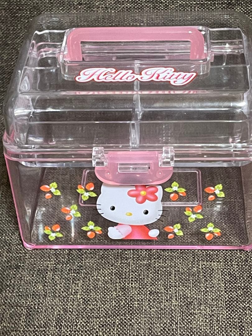 レア☆ハローキティ 野いちご 小物収納ボックス 平成レトロ　2002