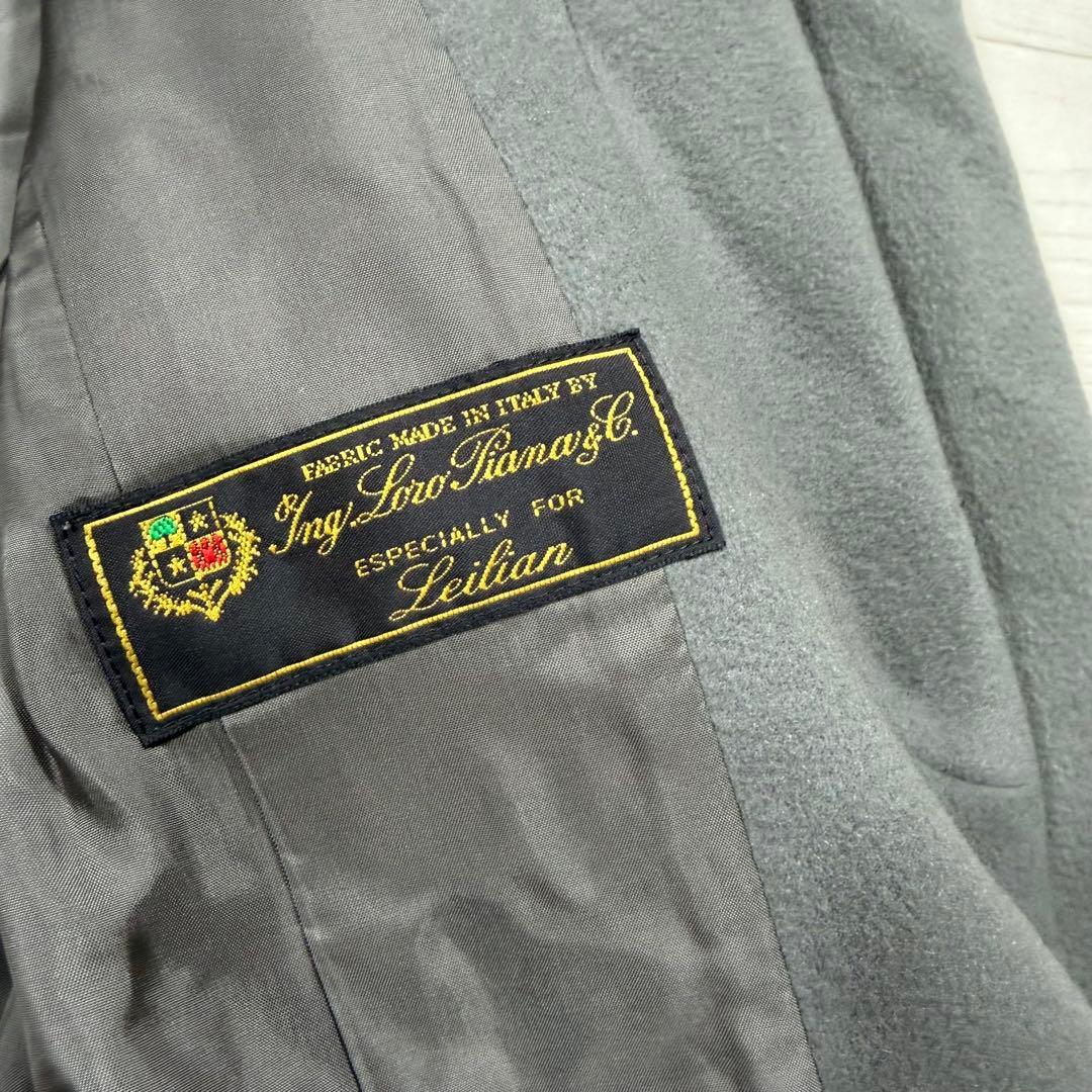 レリアン 大きい XXL カシミヤ100％ ロロピアーナ ミドルコート女優襟