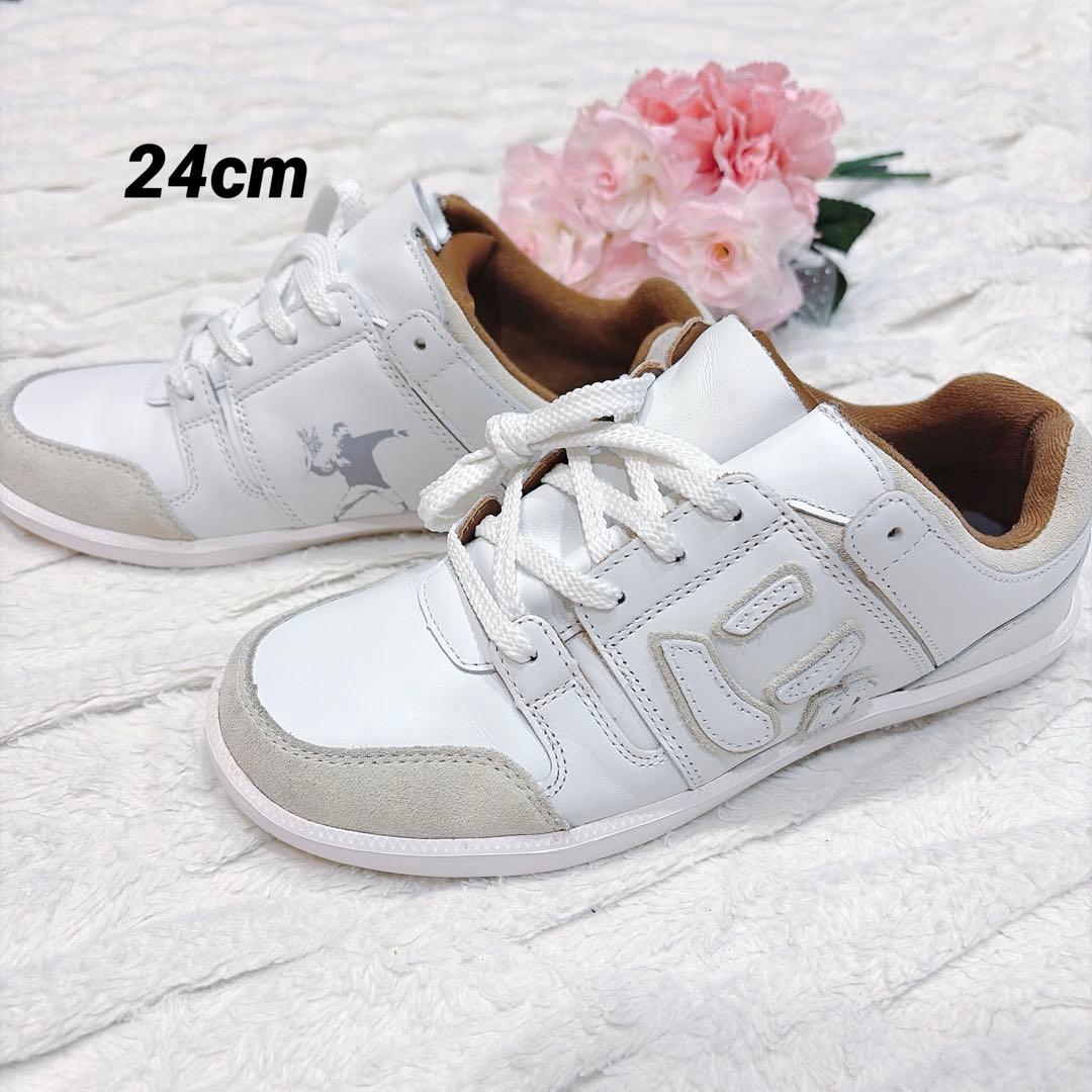 にゅ〜ず　スニーカー　バンクシー　BRANDALISED 24cm