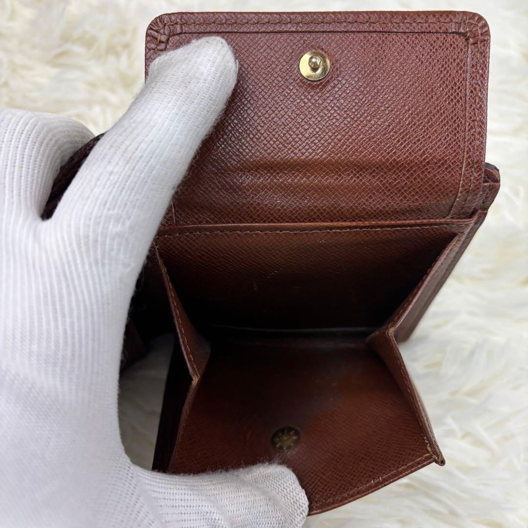 【美品】ルイヴィトン モノグラム ポルトフォイユマルコ 二つ折 財布