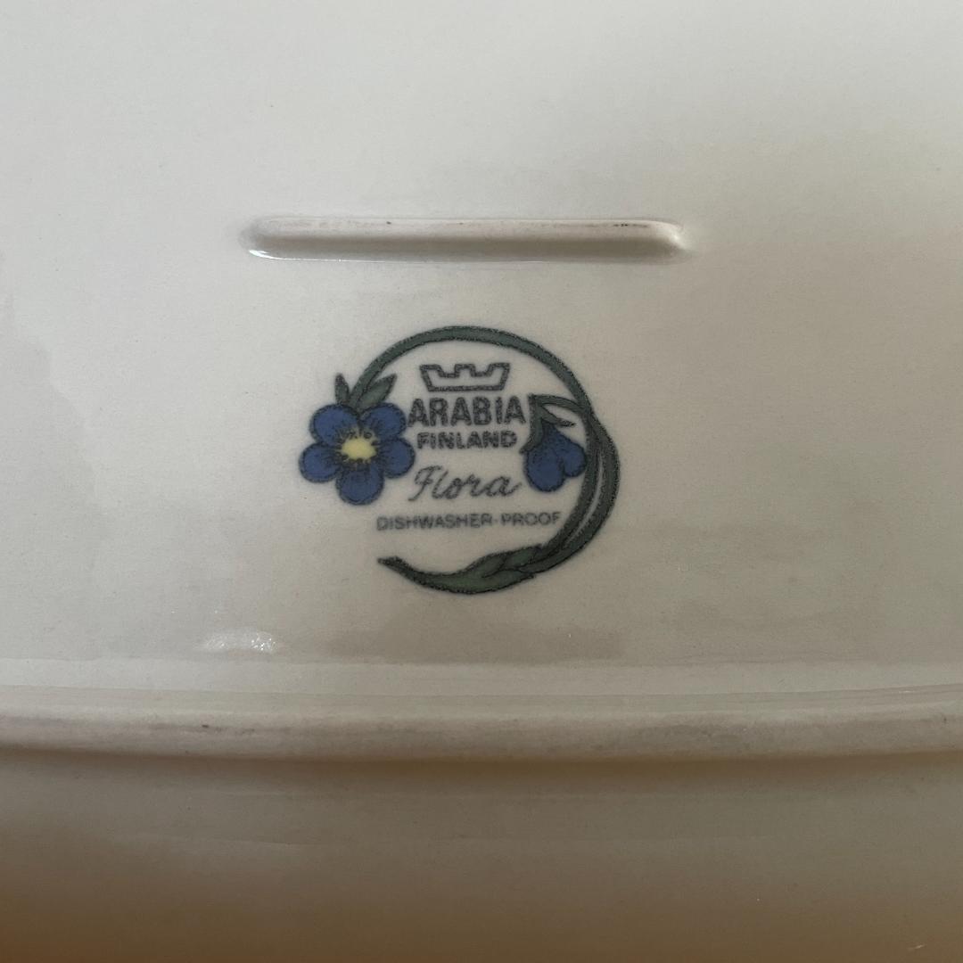 アラビア フローラ 角皿 中 / Arabia Flora