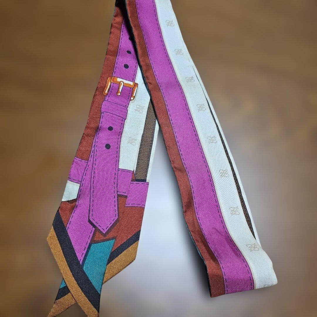 FENDI マルチカラーストライプ シルクラッピー