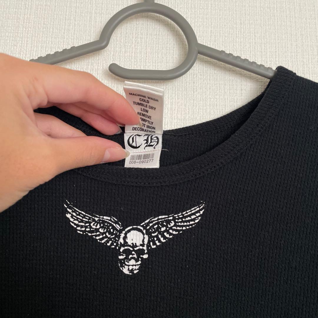 クロムハーツ フォティ スカルウィング サーマル 長袖 Tシャツ FOTI