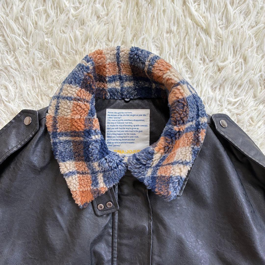 【TINA：JOJUN】 3way フライトジャケット ブラック