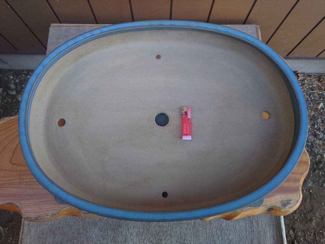 盆栽　鉢　真山造　幅62.2cm