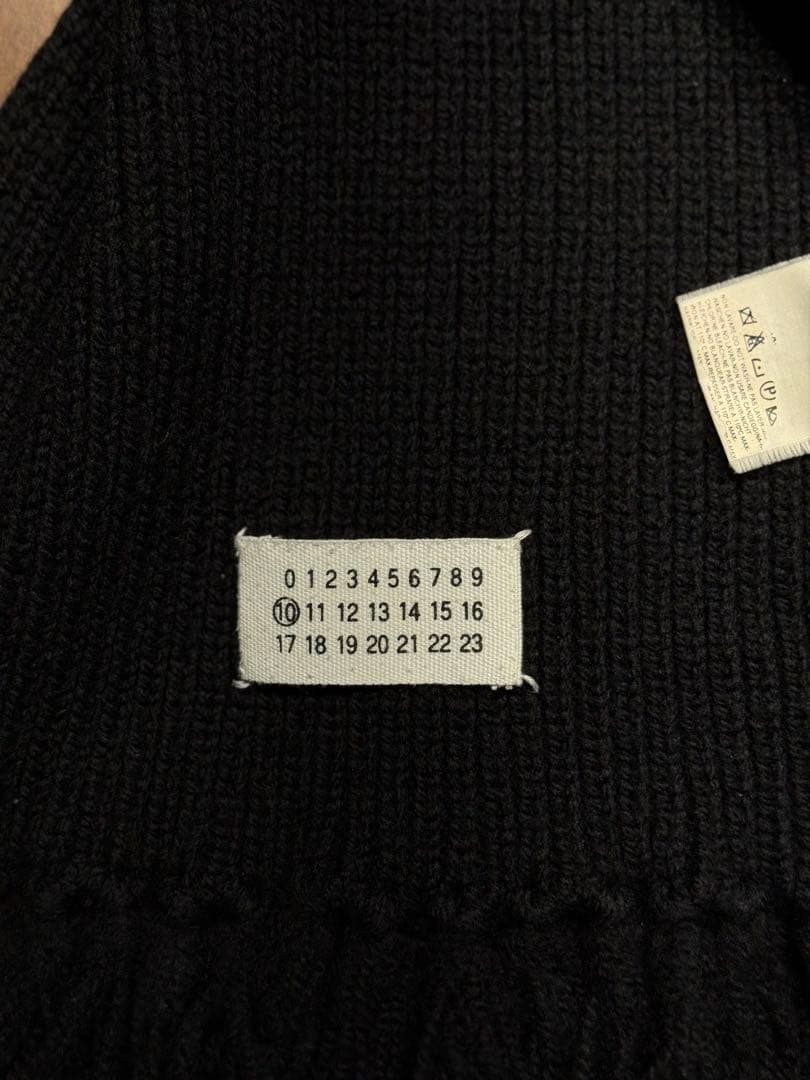 最終 本日まで出品 マルジェラ 10番 ここのえタグ 厚手ニットマフラー