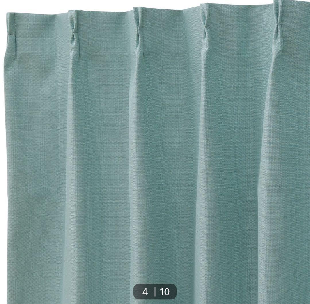 遮光1級カーテン ブルー系グリーン（ニトリ新品未使用）