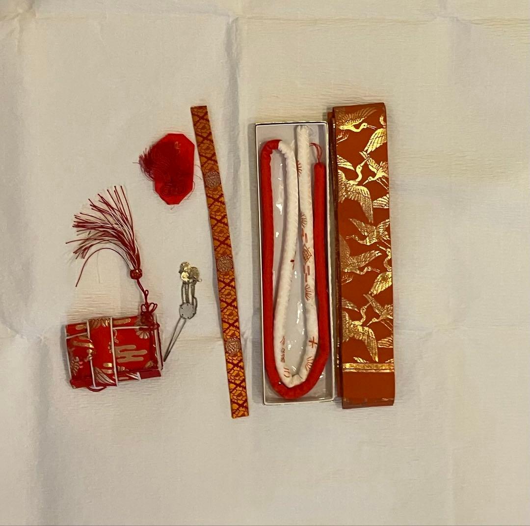 七五三　３歳〜５歳 着物、長襦袢、被布、草履、バッグ、箱せこ、髪飾り