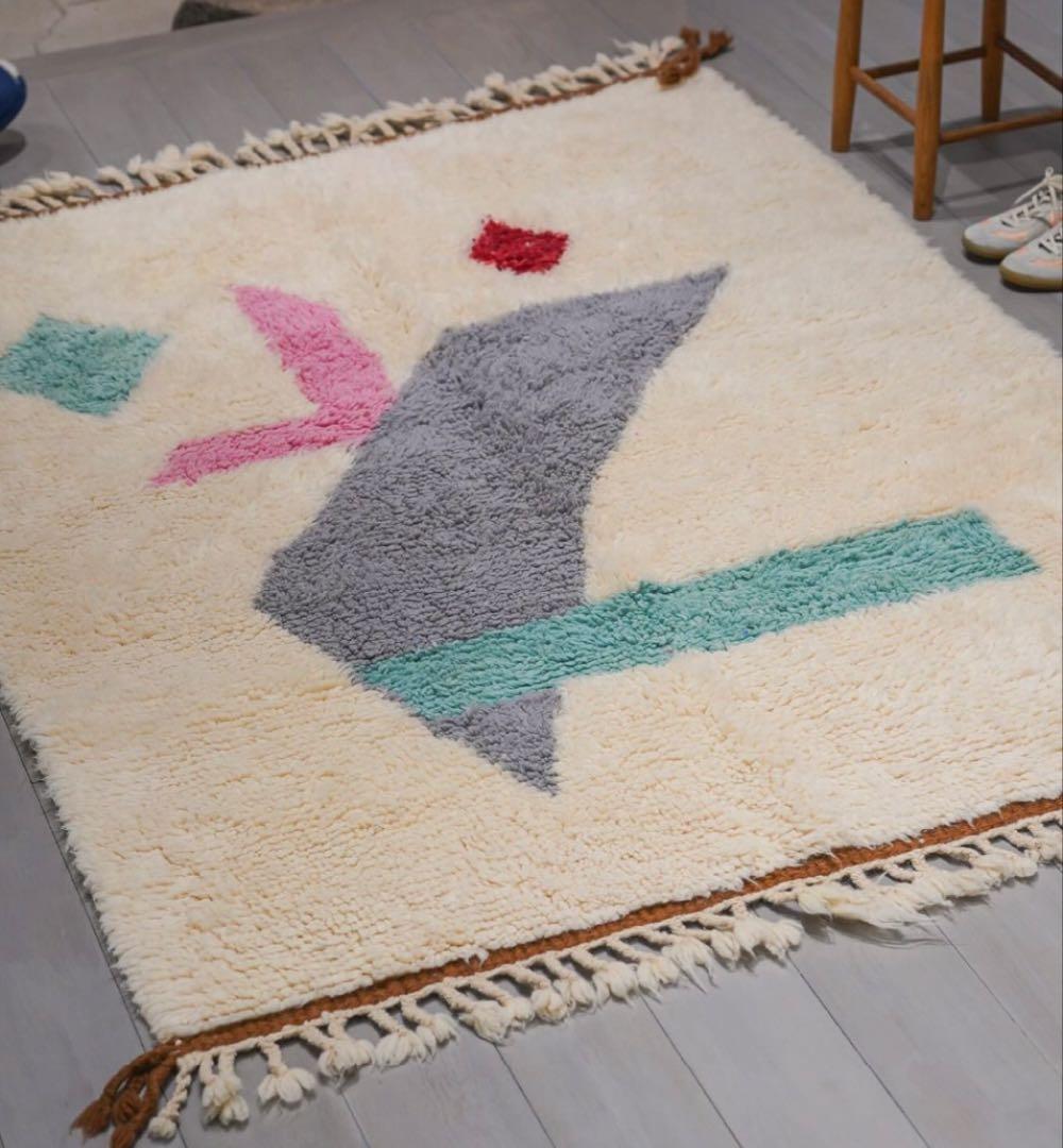 モロッコ絨毯Beni Ourain rug
