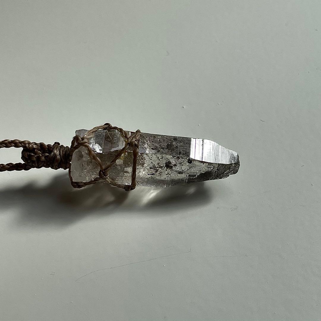 ヒマラヤ水晶 ガネッシュヒマール ＊ マクラメペンダント ネックレス15