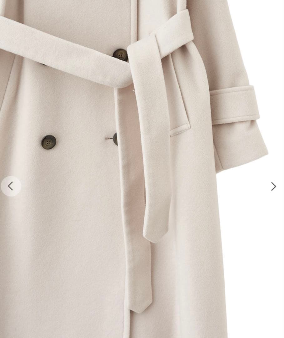 ココディール 新品タグ付 ビッグカラーロングトレンチコート