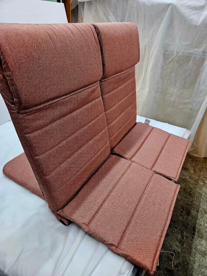 2個セット　いつでもどこでも背もたれ座椅子　PI色