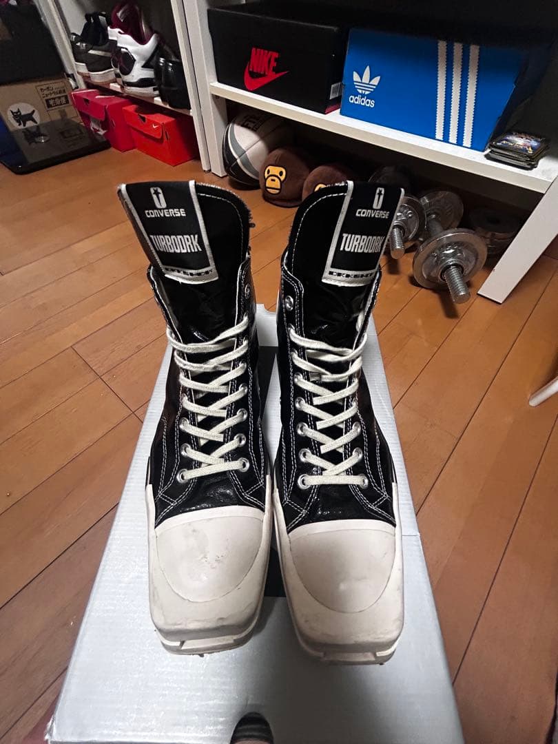 DRKSHDW Rick OwensコンバースTURBODRK HI CT70