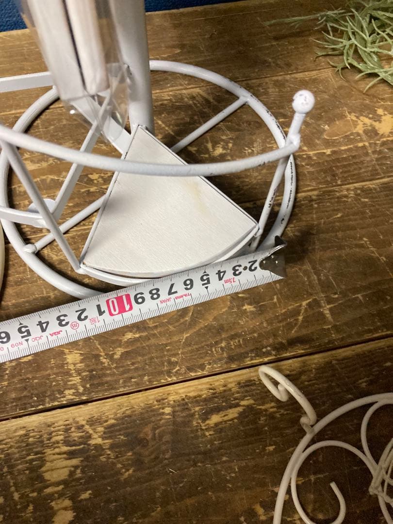 ガーデニング雑貨アンティーク　シャビー　フラワースタンド　アイアンバスケット