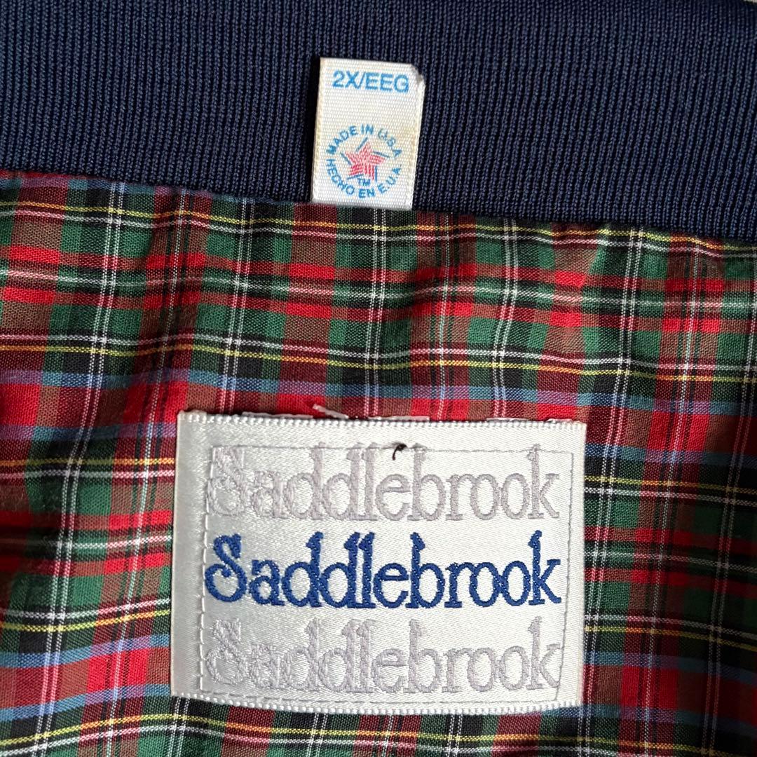 【80s vintage】ハリントンジャケット　裏地チェック　usa製　短丈