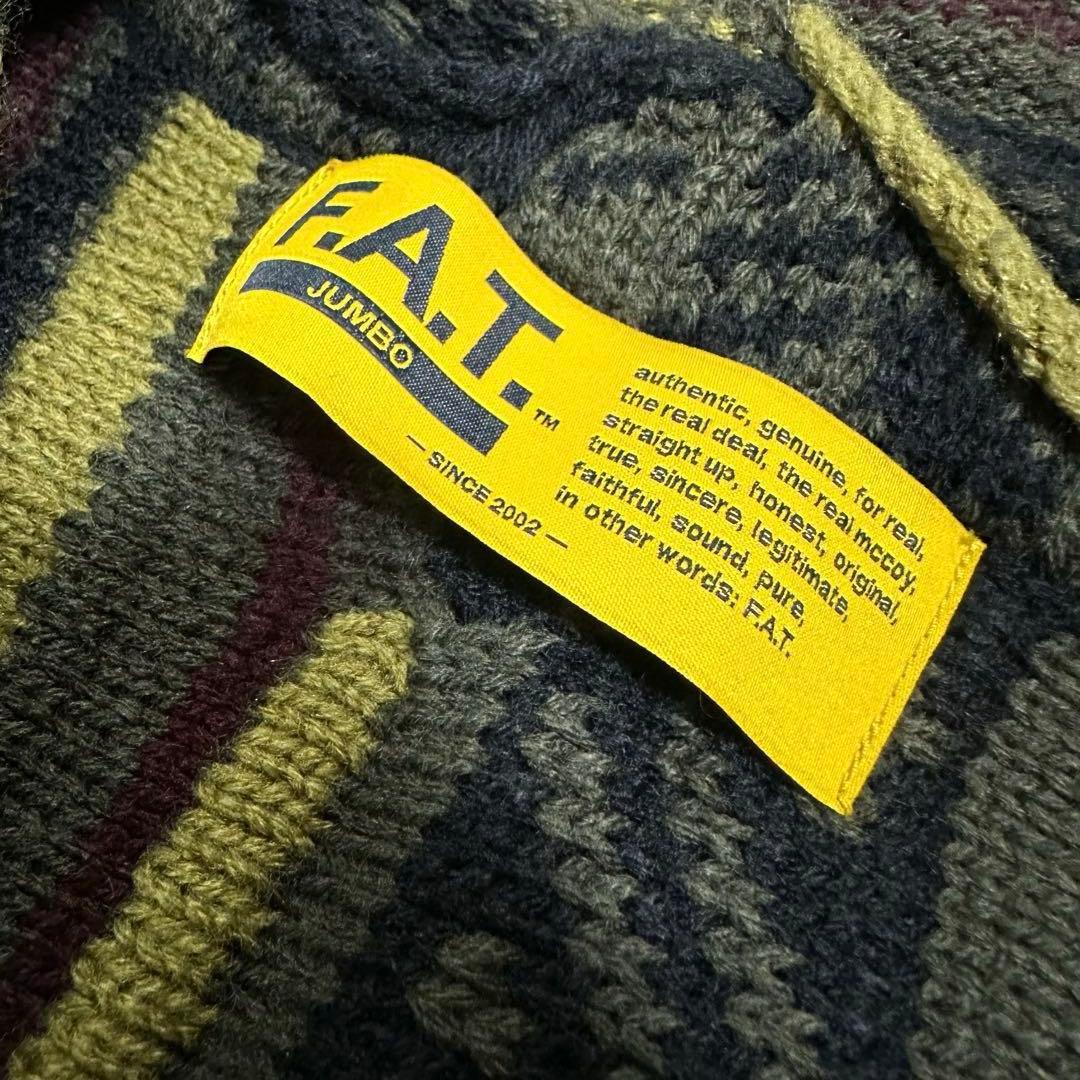 美品F.A.T. FOOGIGANカーディガン オリーブ サイズFATJUMBO