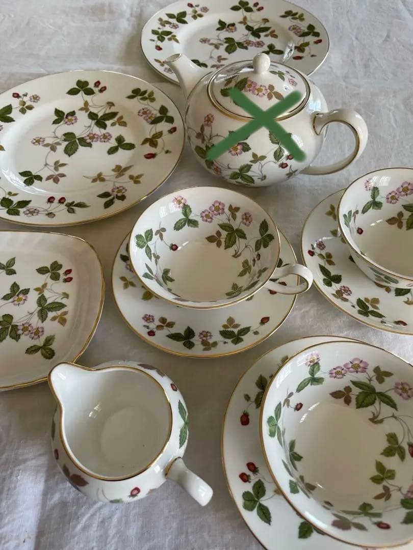  ワイルドストロベリー　お茶セット