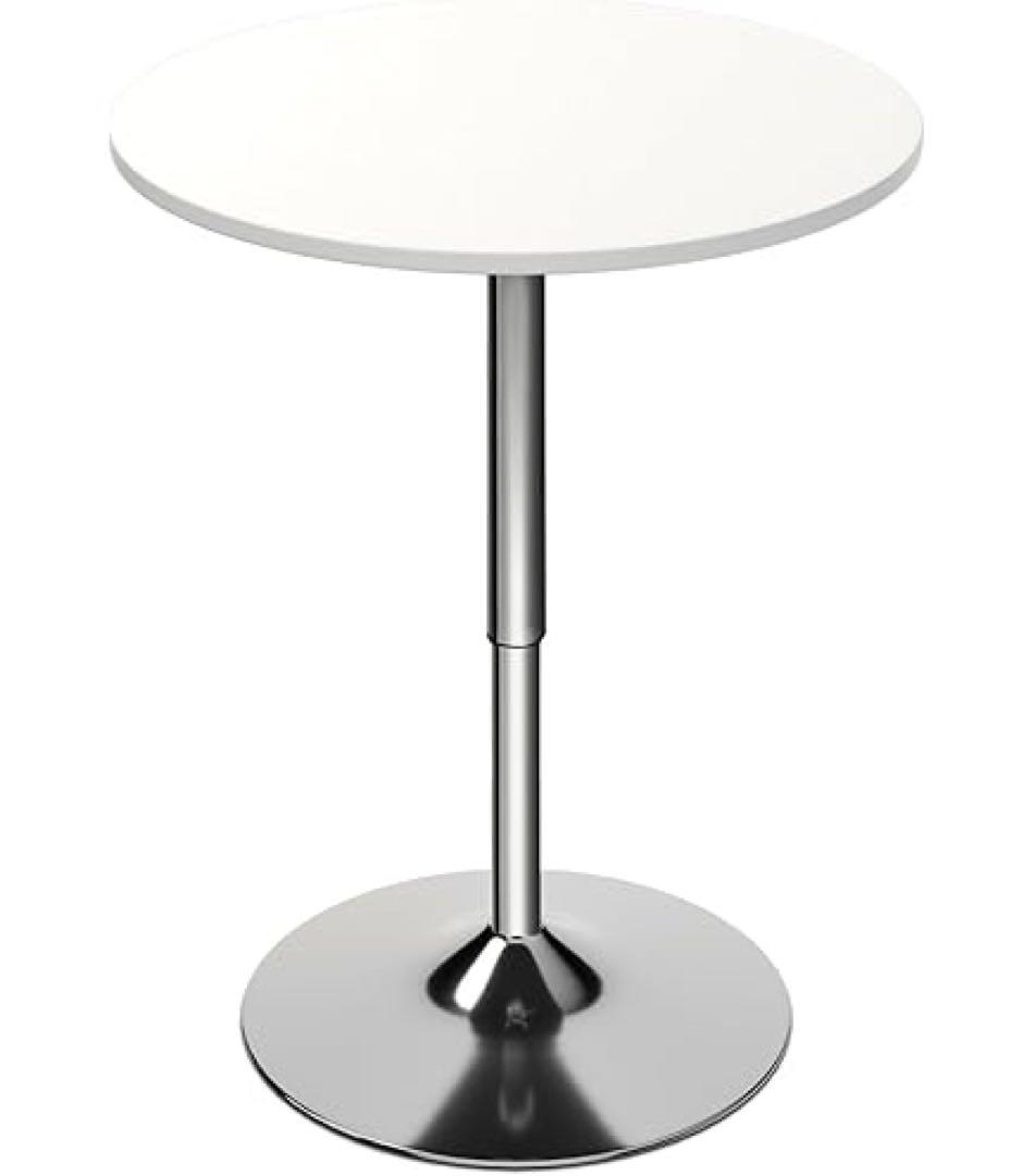 k*ン様 新品⭐︎ホワイト円形テーブル 高さ調整可能