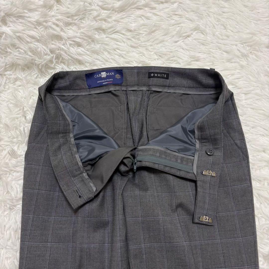◎新品タグ付き WHITE 高機能carreman チェック 自宅で洗える L1