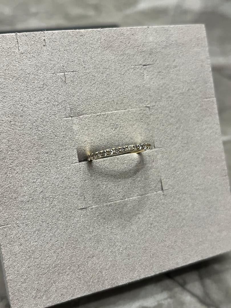 アトリエSAWA K18YG 0.3ctハーフエタニティリング