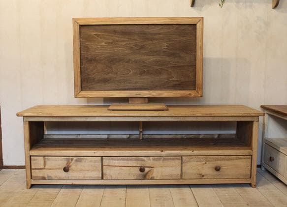 ハンドメイド　テレビ台140　ブラウン