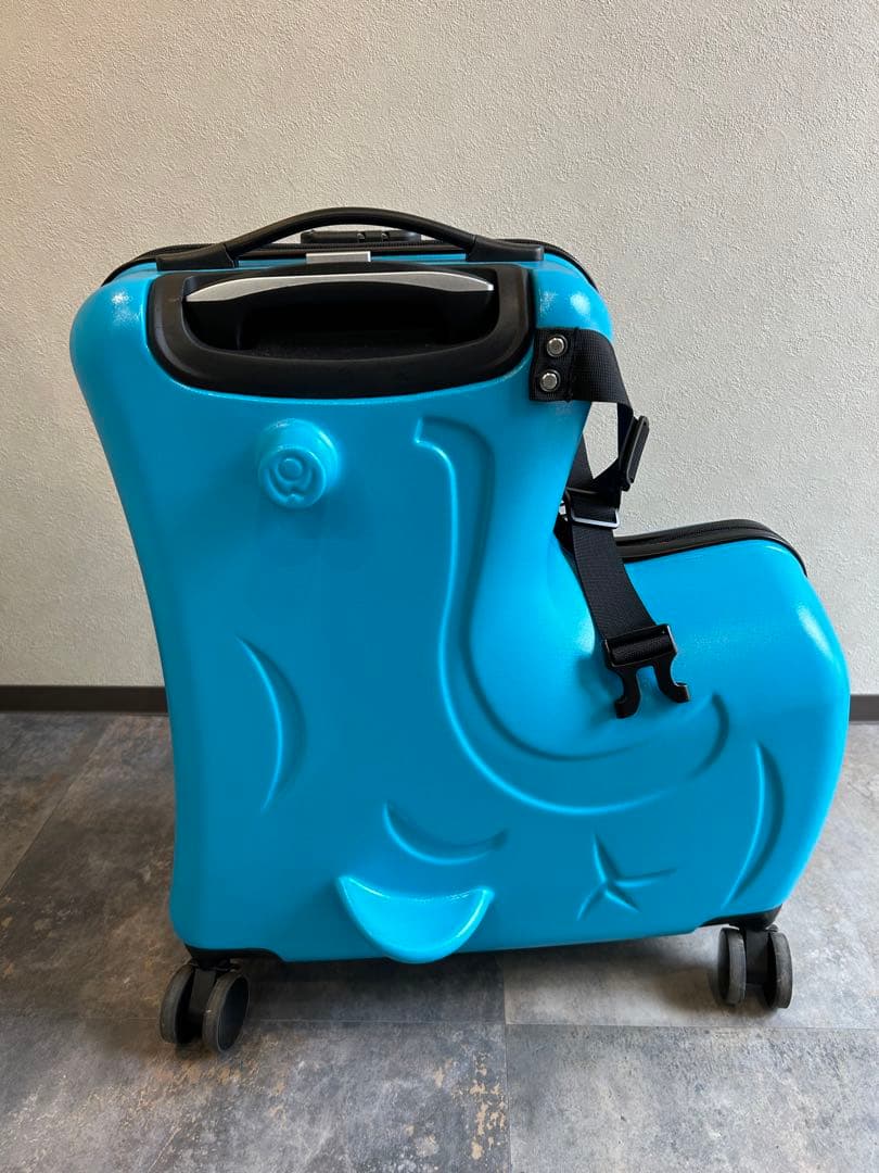 【美品】[NORICCO]ノリッコ子どもが乗れるキャリーケース　ブルー