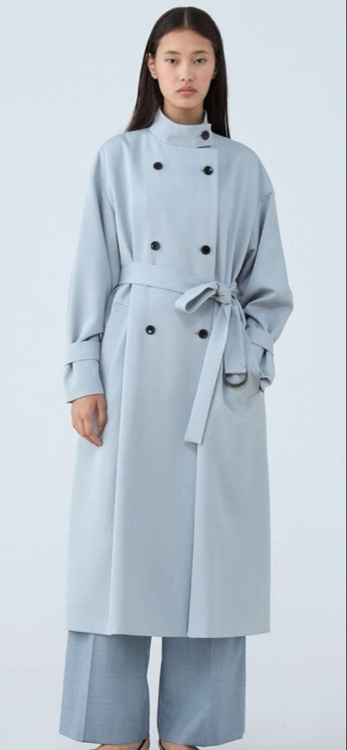 TOMORROWLAND トゥモローランドネイビートレンチコート美品