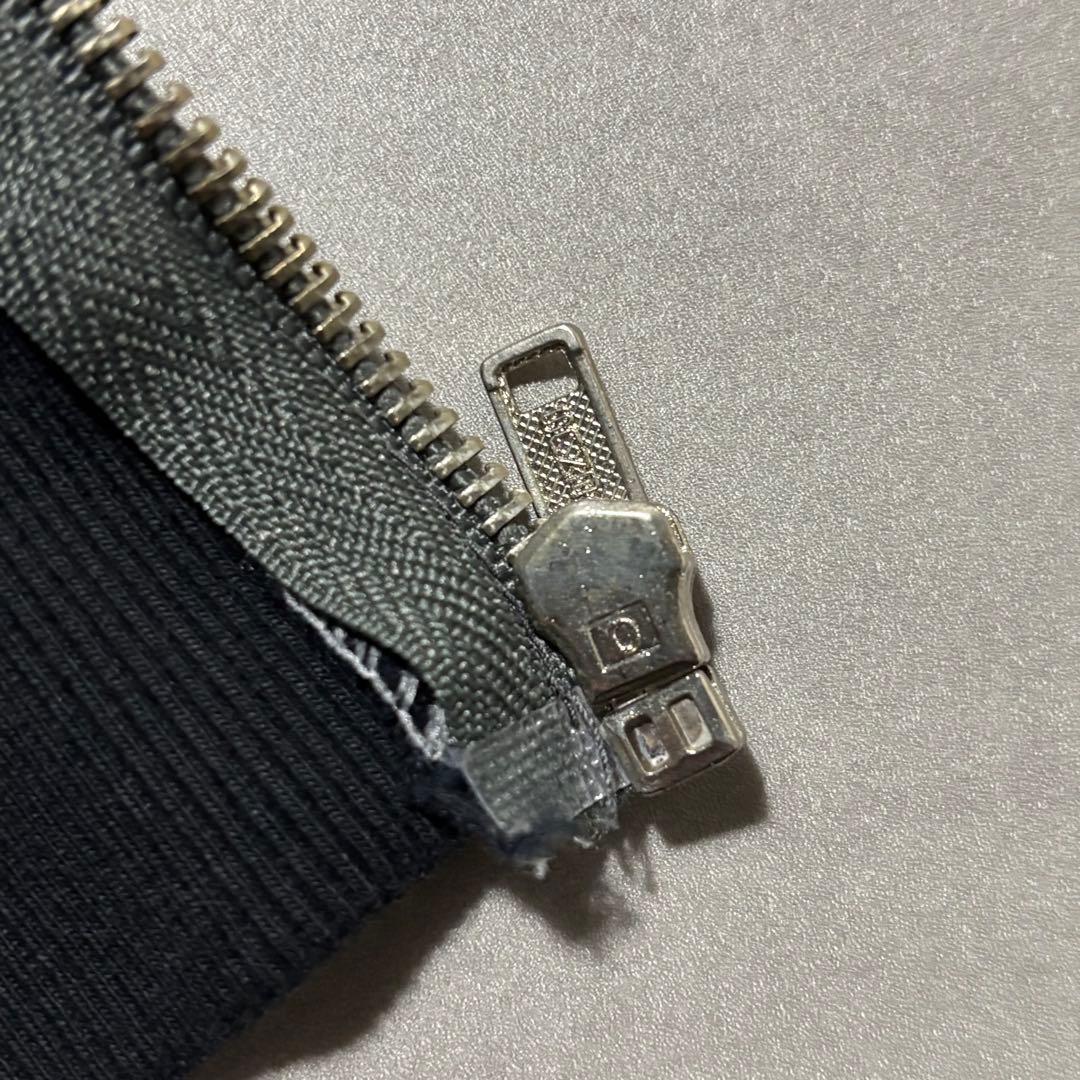 70s - unknown パーカー　フルジップ　サンフェード　黒　ブラック