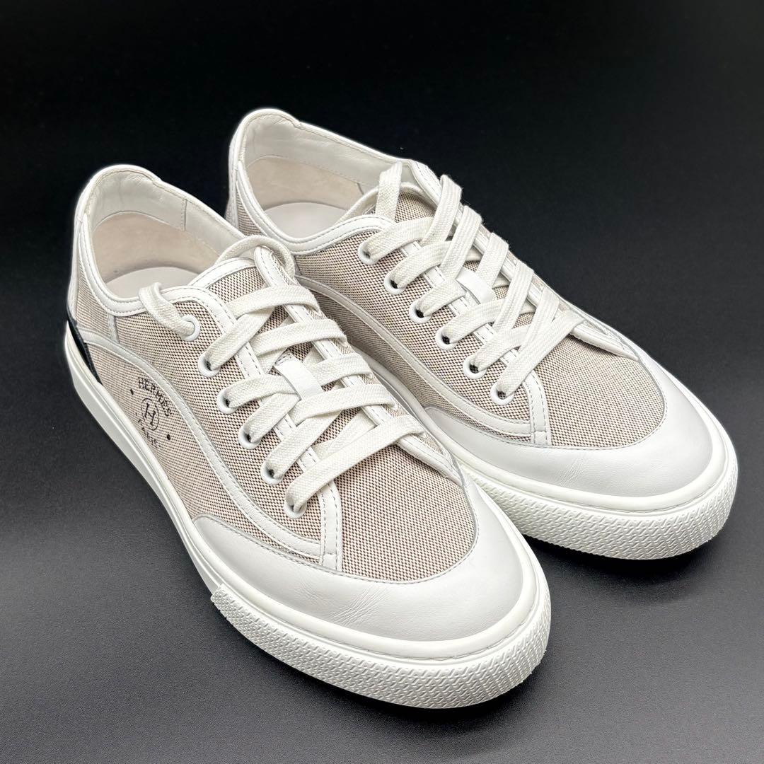 【極美品】HERMES トワルH ゲット　スニーカー