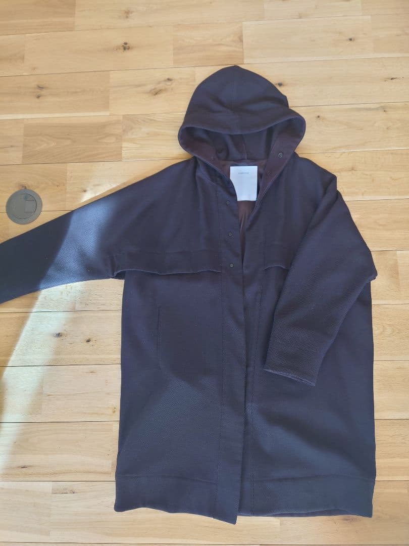 OVERCOAT 大丸製作所 2 フーデッドコート　ウール　サイズ1 ブラウン