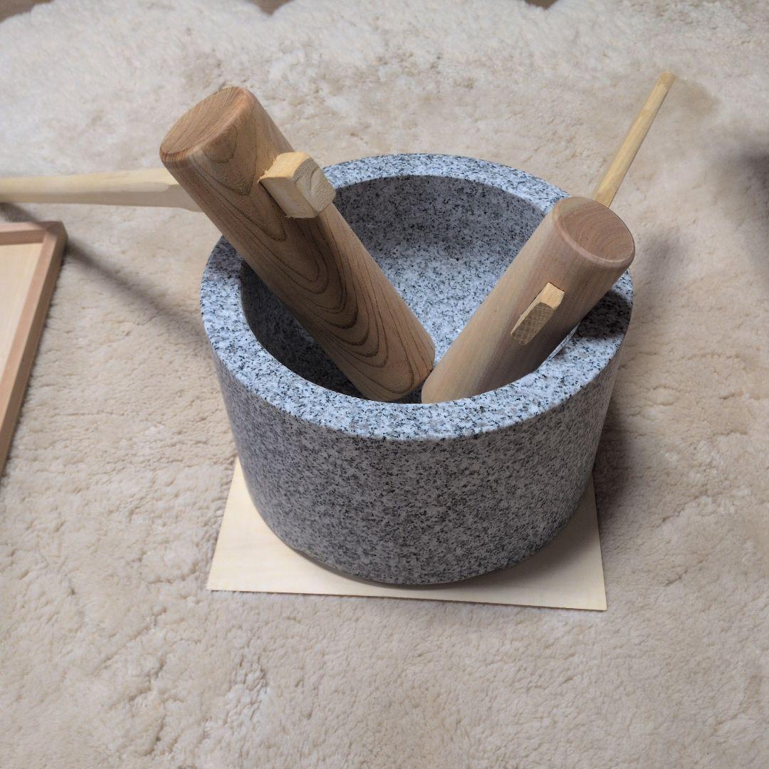 値下げ【美品】もち臼セット みかげ石1升用 DVD付き