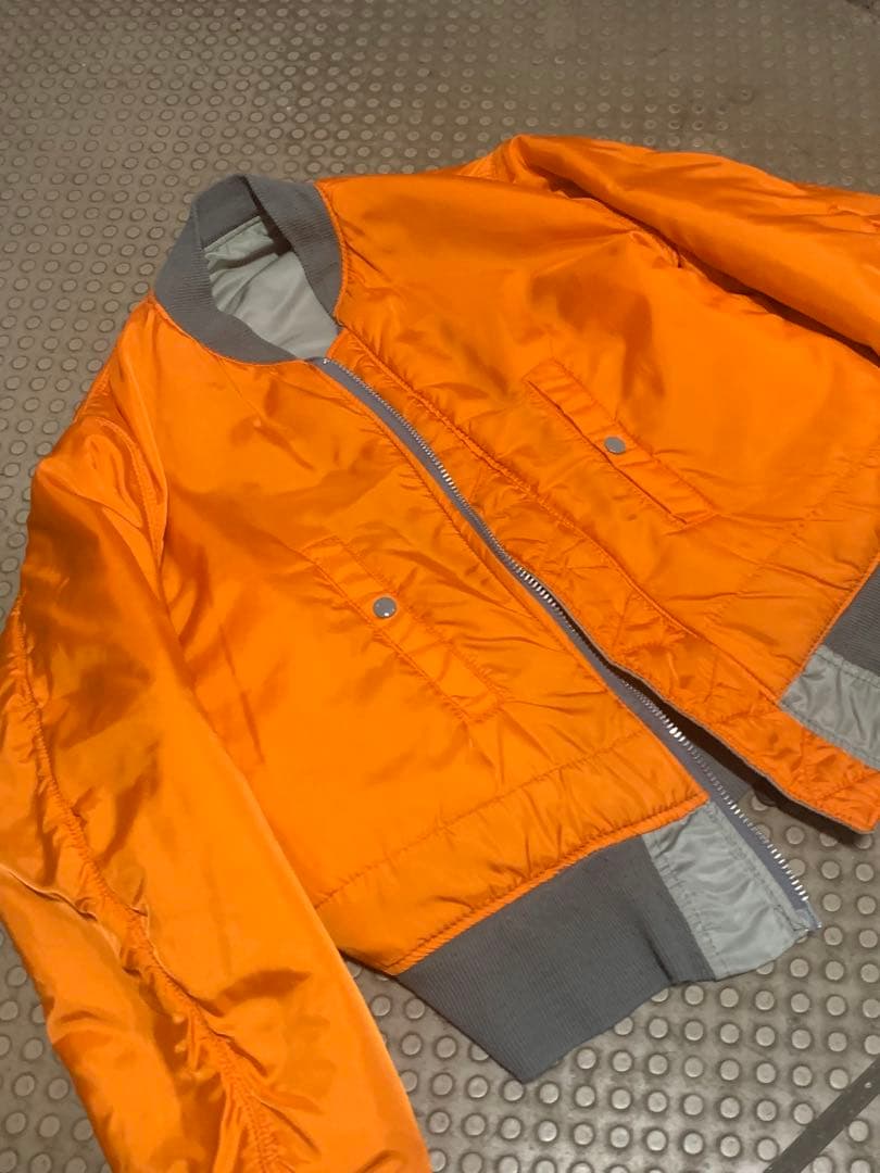 Alpha MA-1 80-90s スモーキーグレー　シルバー