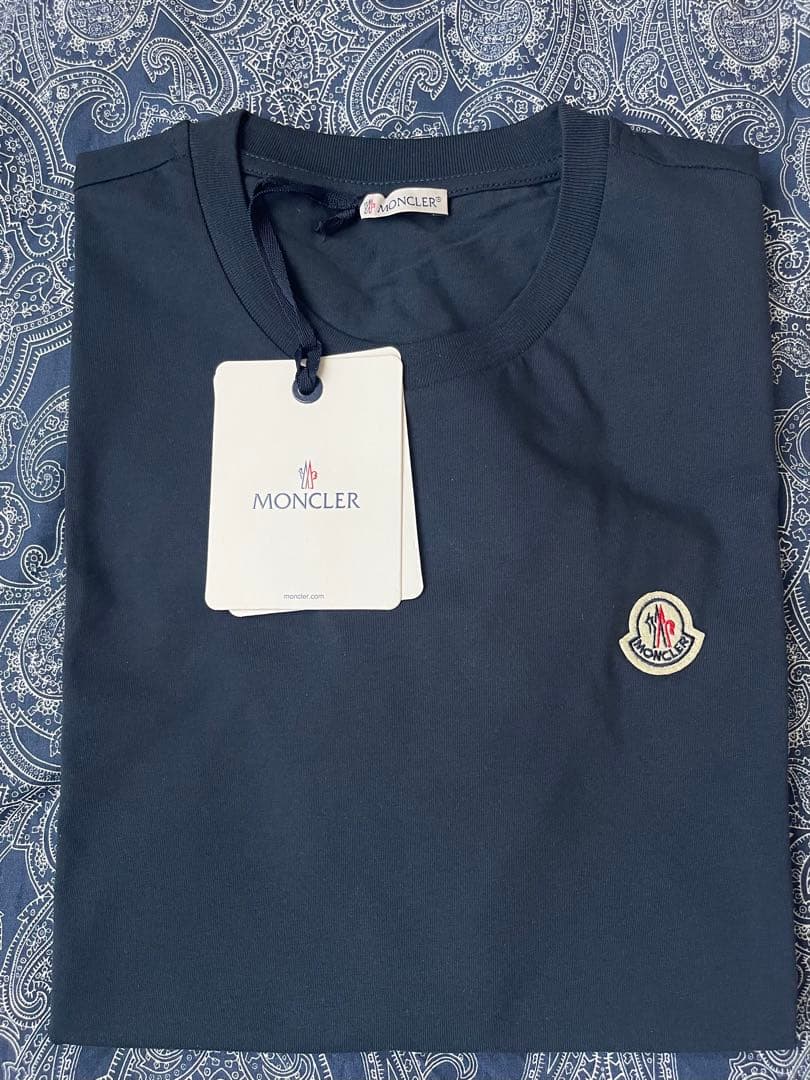 MONCLER Tシャツ Lサイズ ネイビー