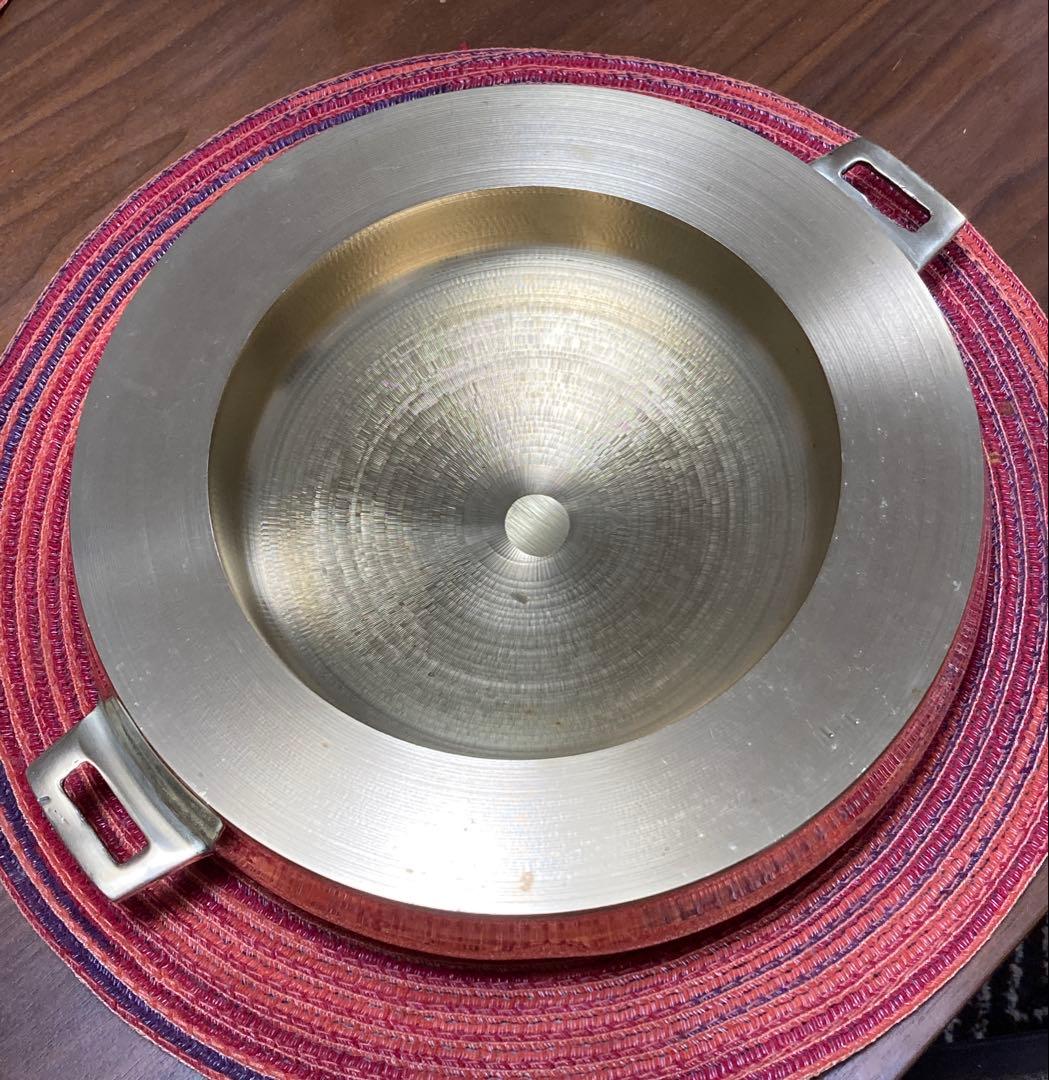 真鍮製　ムーガタ鍋　ムーカタ　両手鍋　タイ製　トーンルアン　送料込み