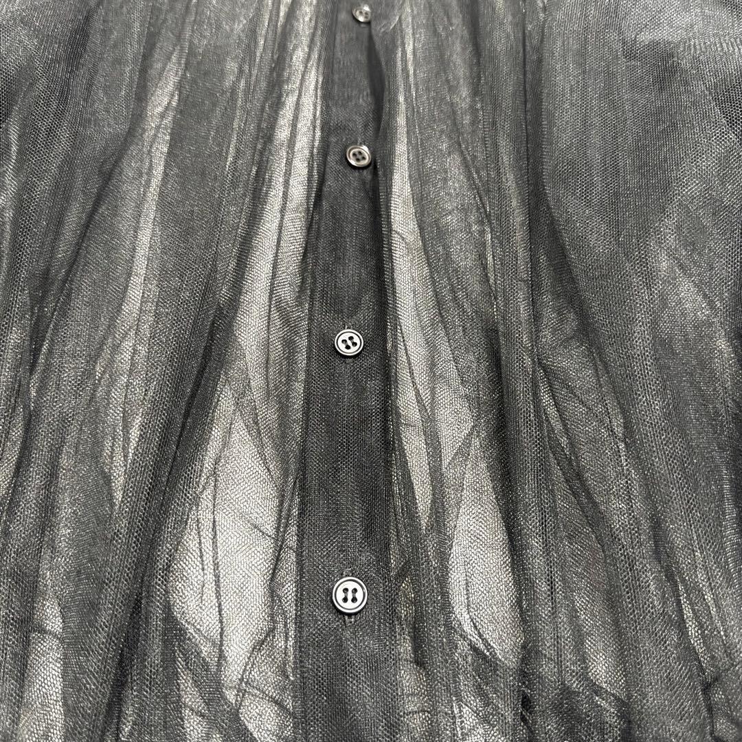 noir kei ninomiya コムデギャルソン 黒チュール シャツ