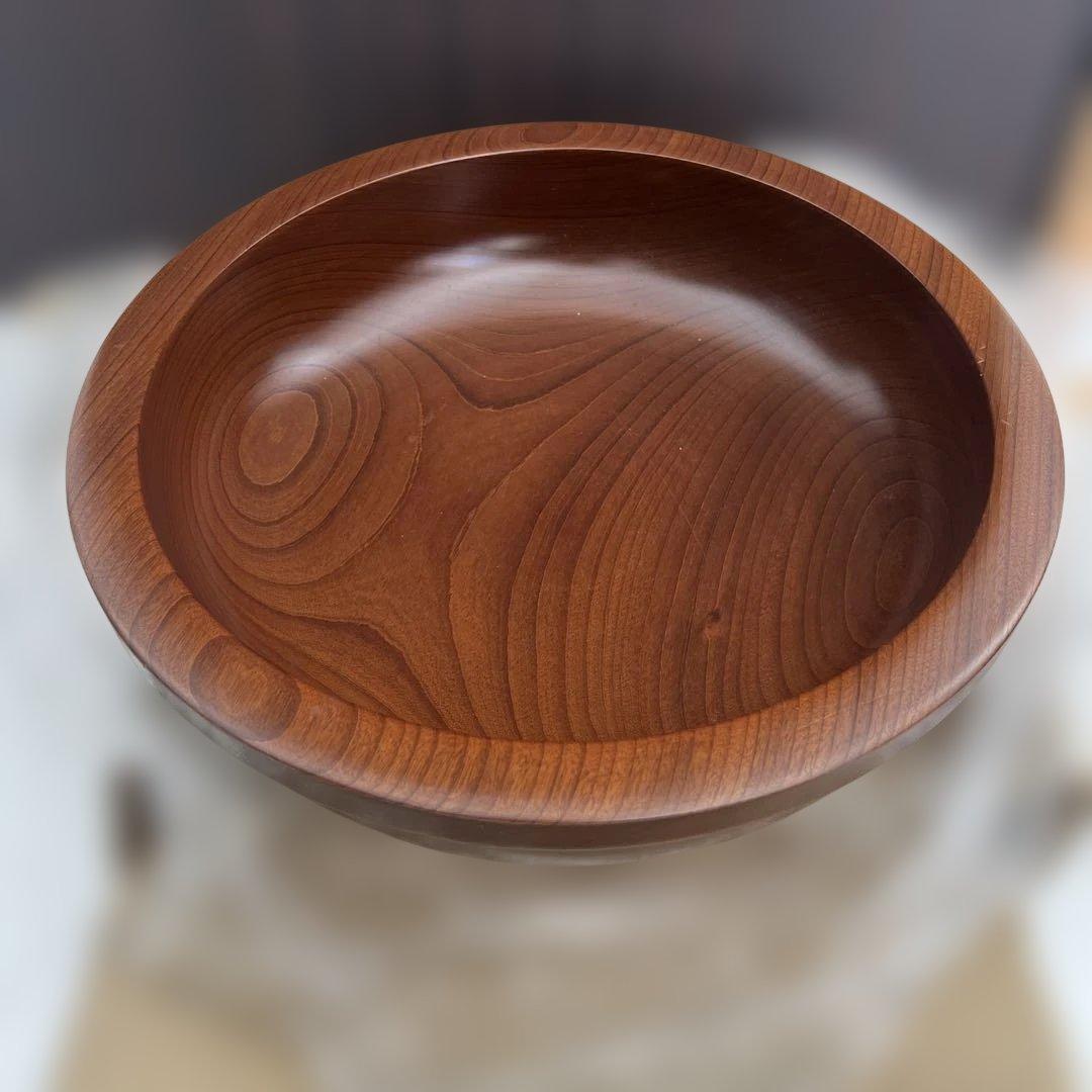 新品未使用　こね鉢　なつめ　天然木　尺4 蕎麦